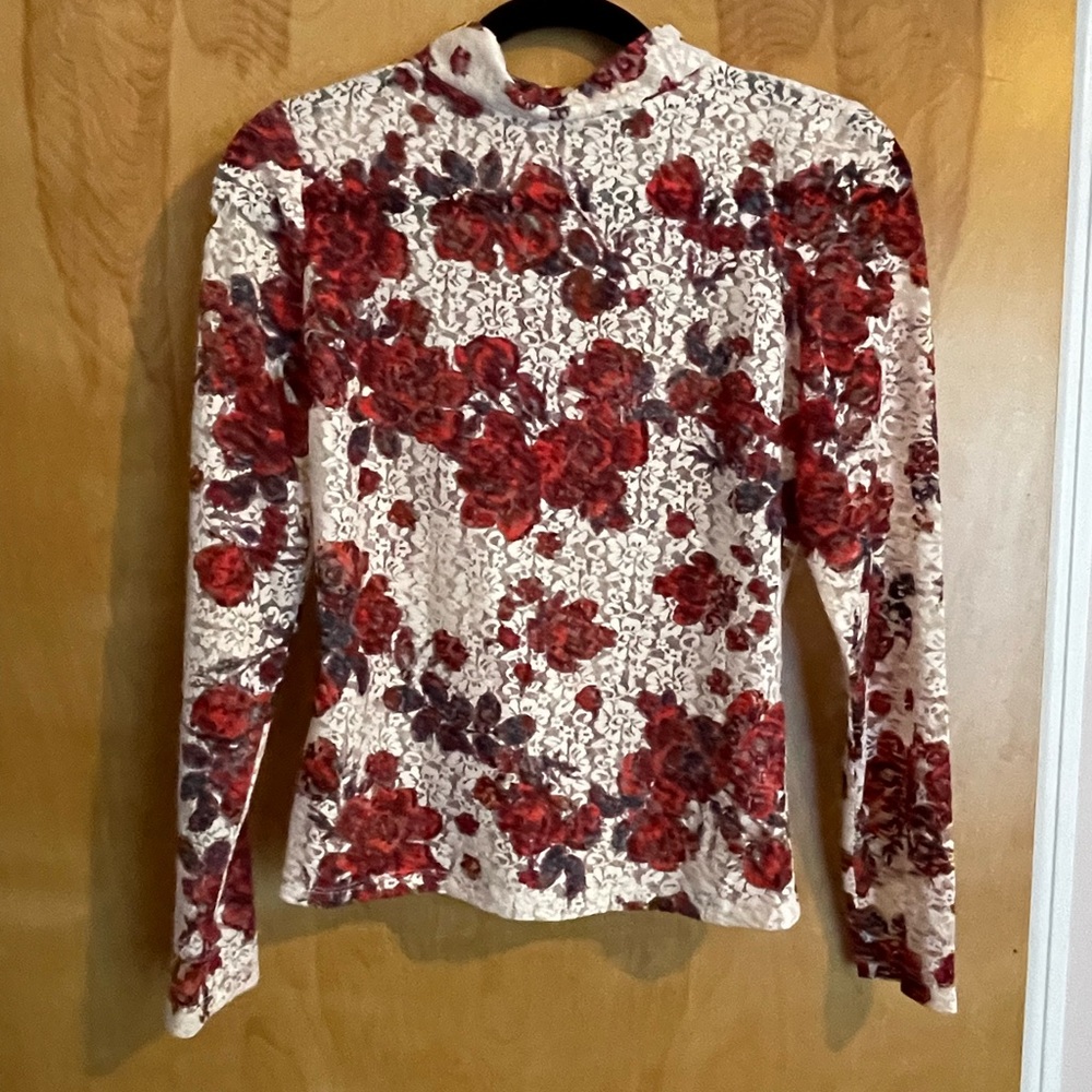 Zara lace long sleeve new with tag, small